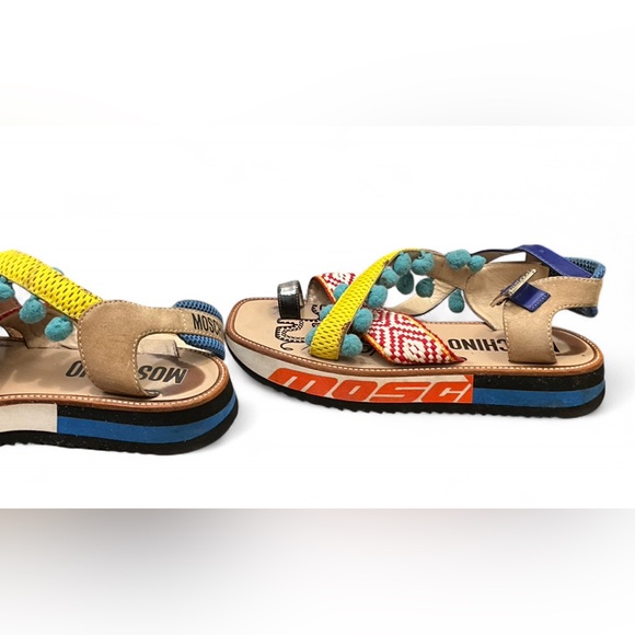 Moschino Multicolor Canvas Sandels Spring/Summer 2017 Men’s Size 41 IT main image 5